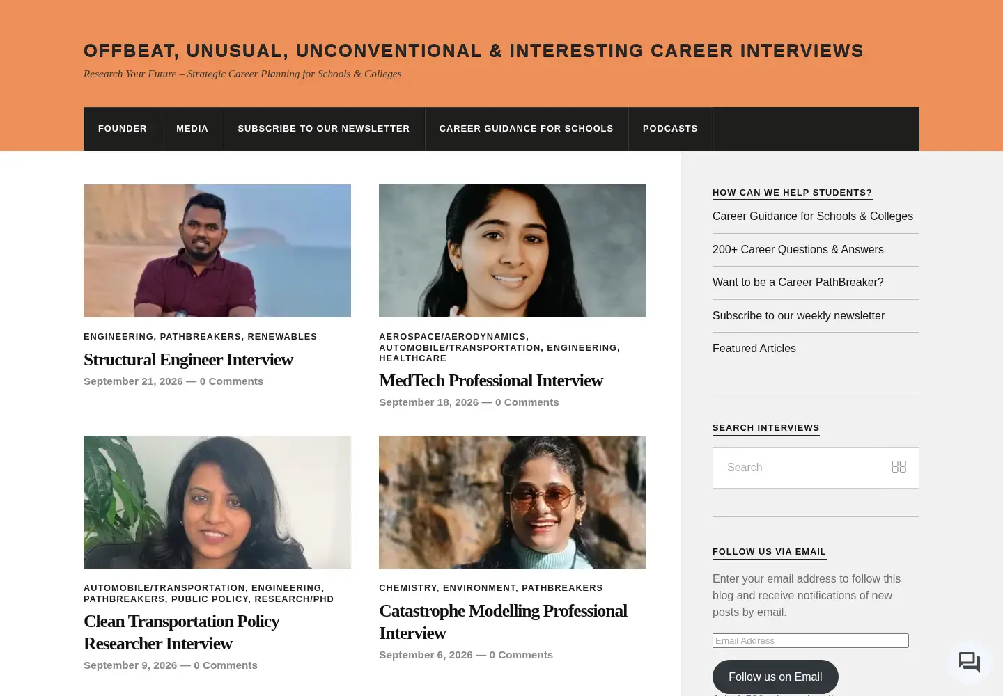 Screenshot of theinterviewportal.com