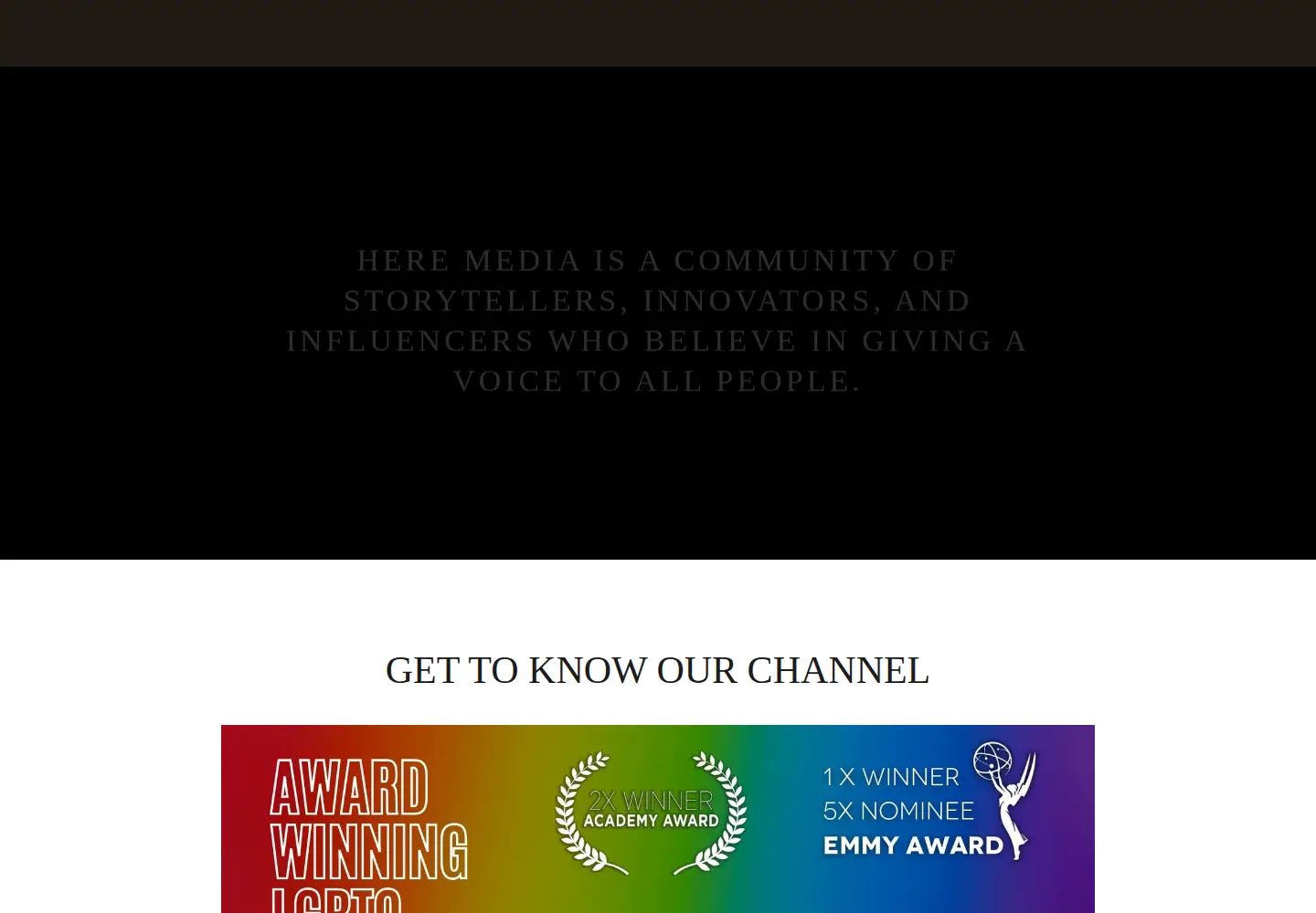 Screenshot of heremedia.com