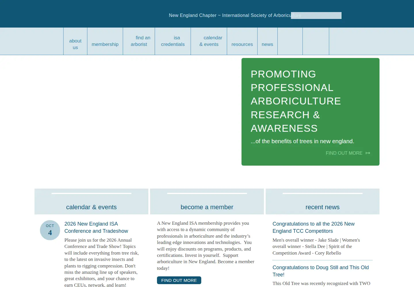 Screenshot of newenglandisa.org