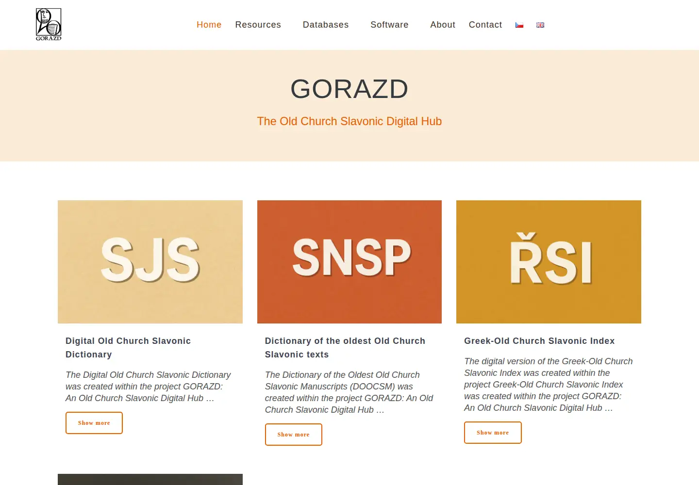 Screenshot of gorazd.org
