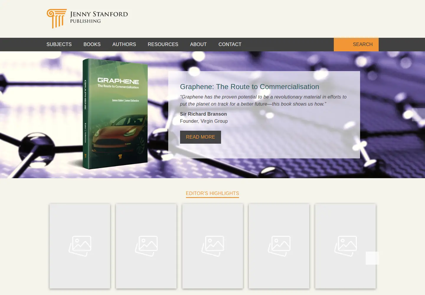 Captured homepage of jennystanford.com in the current scan