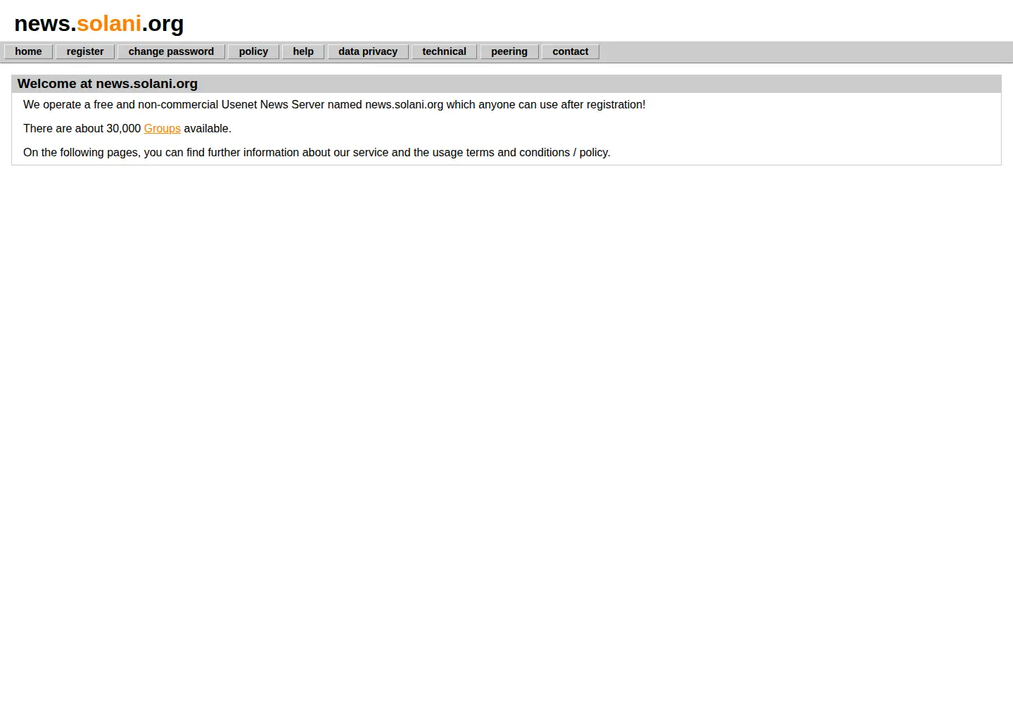 Screenshot of solani.org