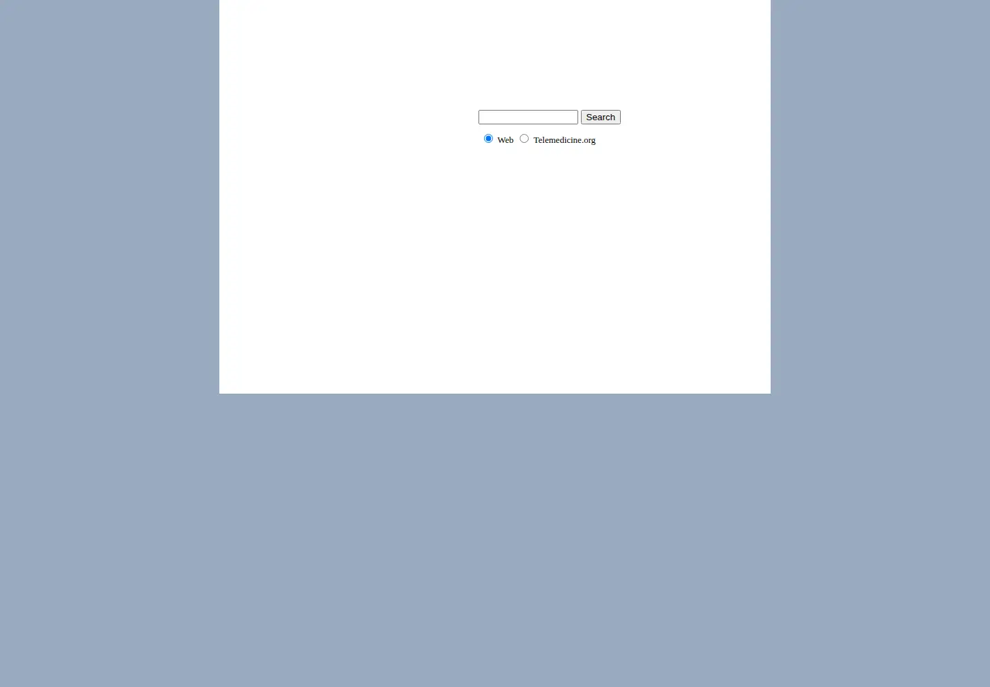 Screenshot of telemedicine.org