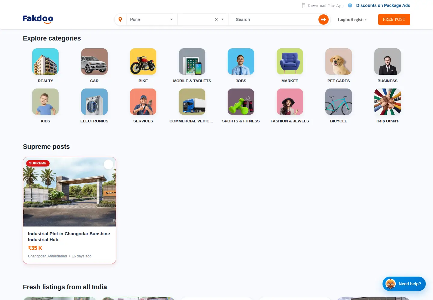 Screenshot of fakdoo.com