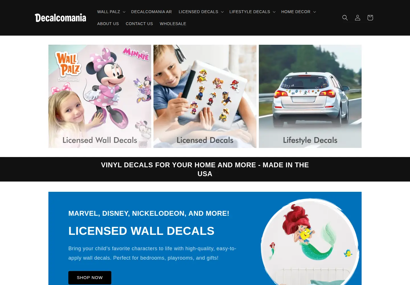 Screenshot of decalcomania.com