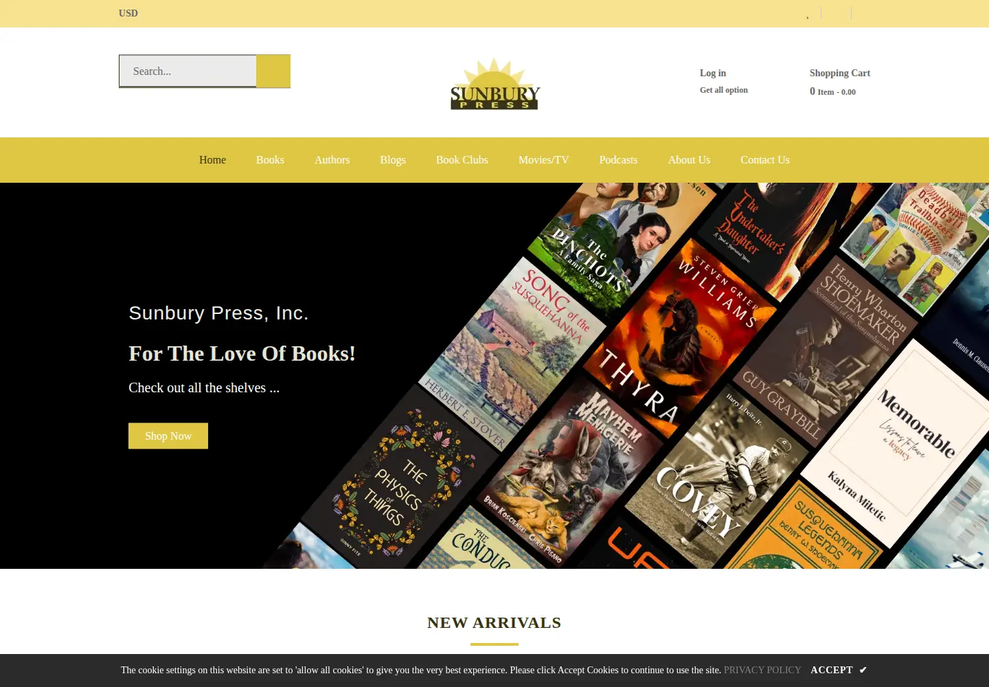 Screenshot of sunburypress.com