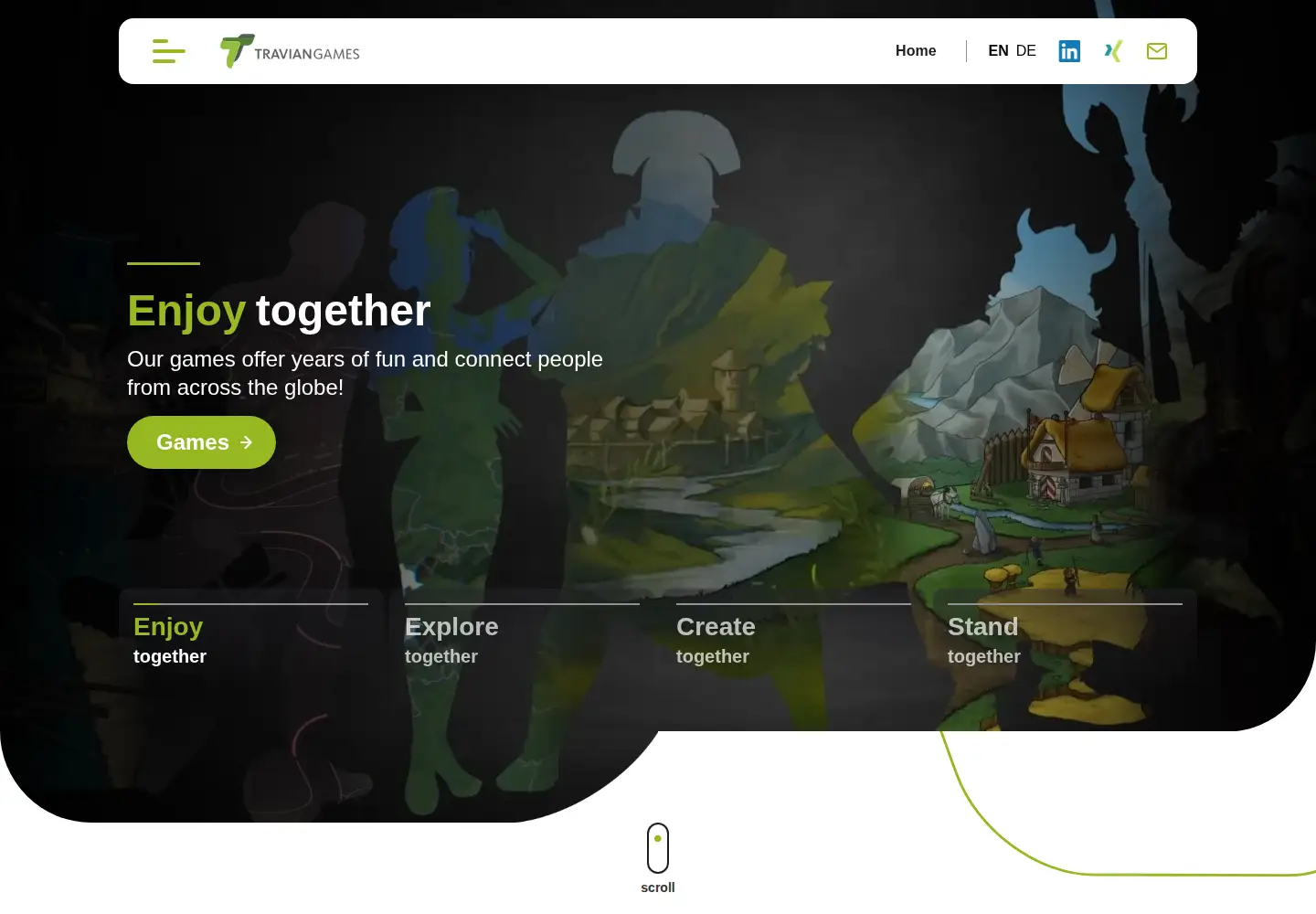 Screenshot of traviangames.com