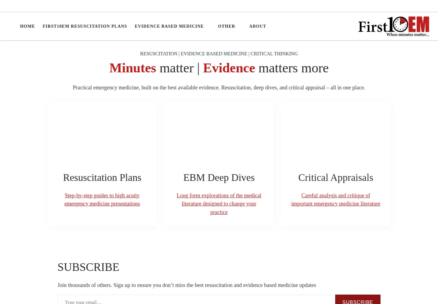 Screenshot of first10em.com