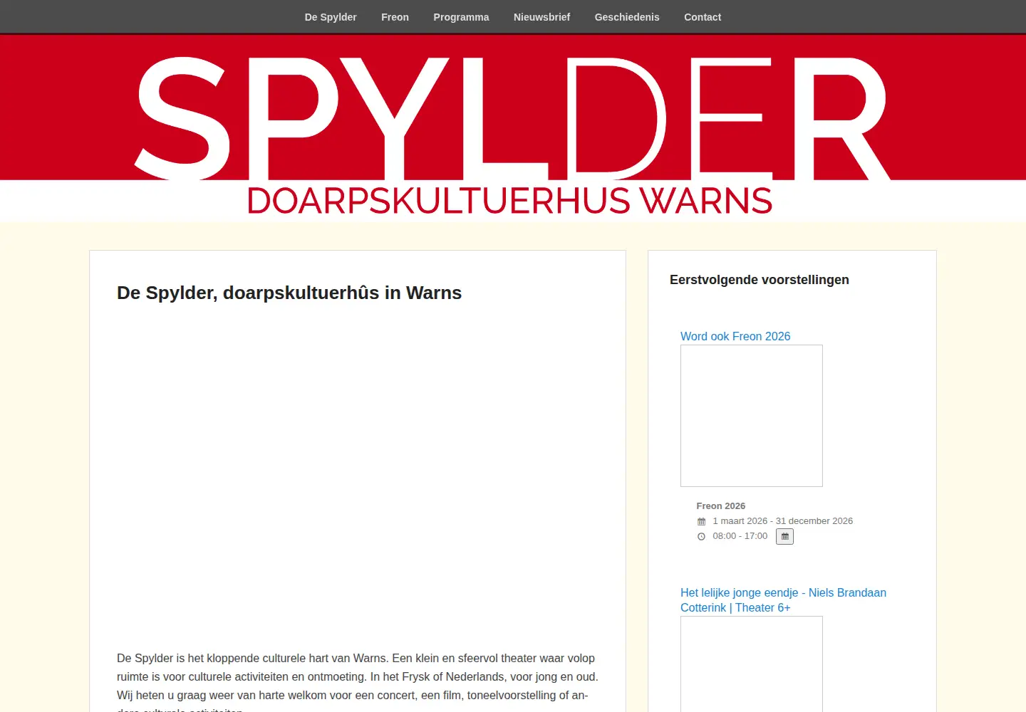 Captured homepage of despylder.nl in the current scan