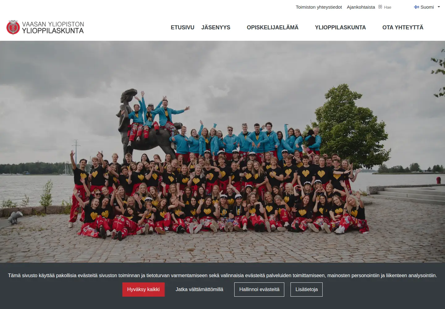 Captured homepage of vyy.fi in the current scan