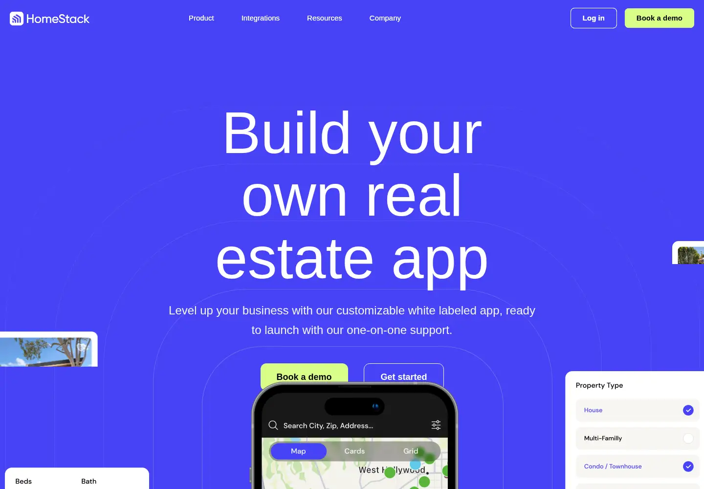Screenshot of homestack.com