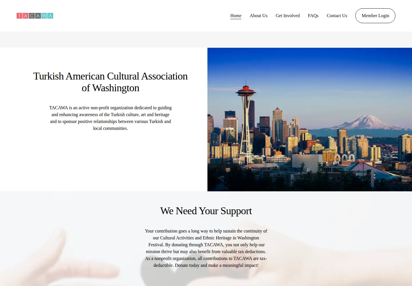 Screenshot of tacawa.org