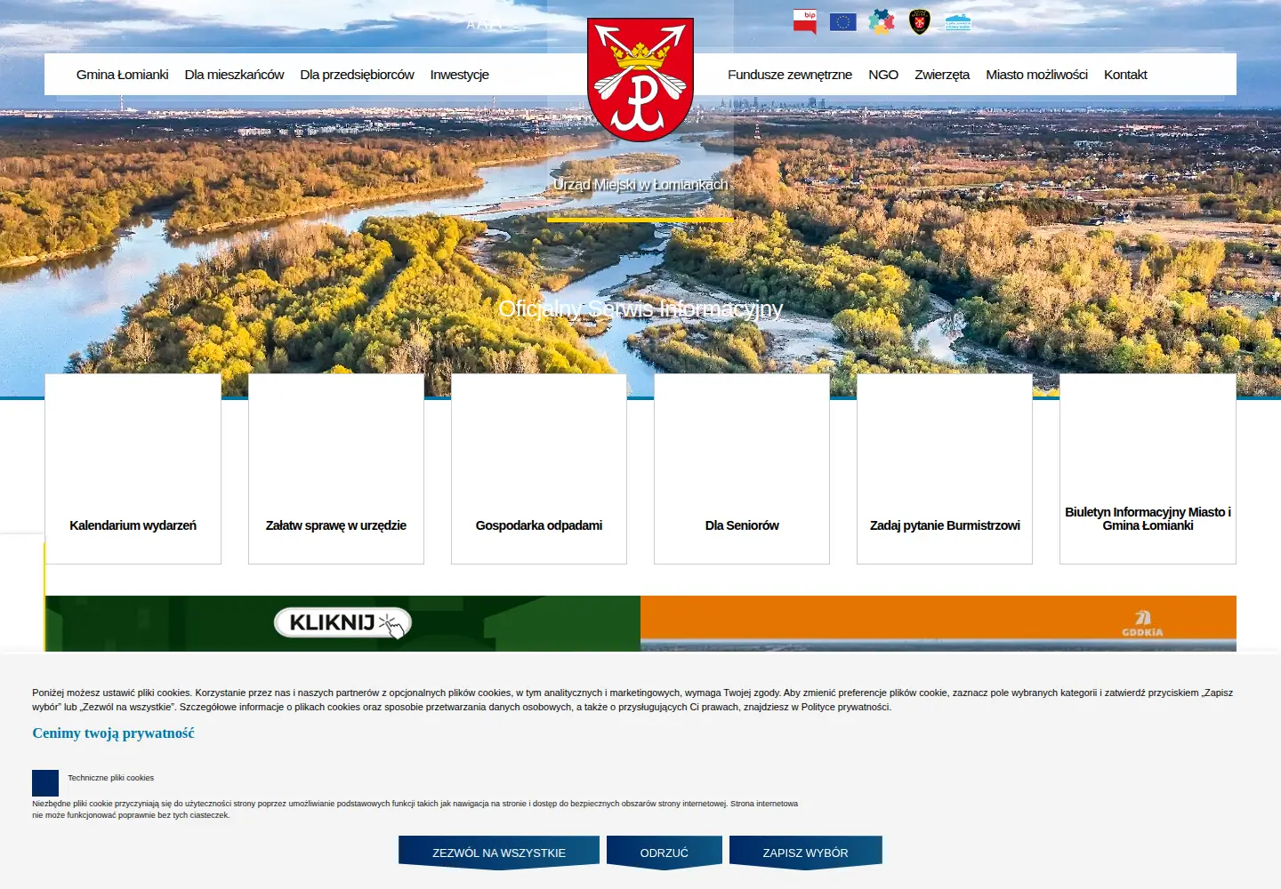 Screenshot of lomianki.pl