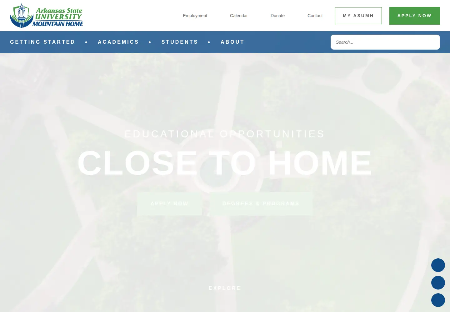 Screenshot of asumh.edu
