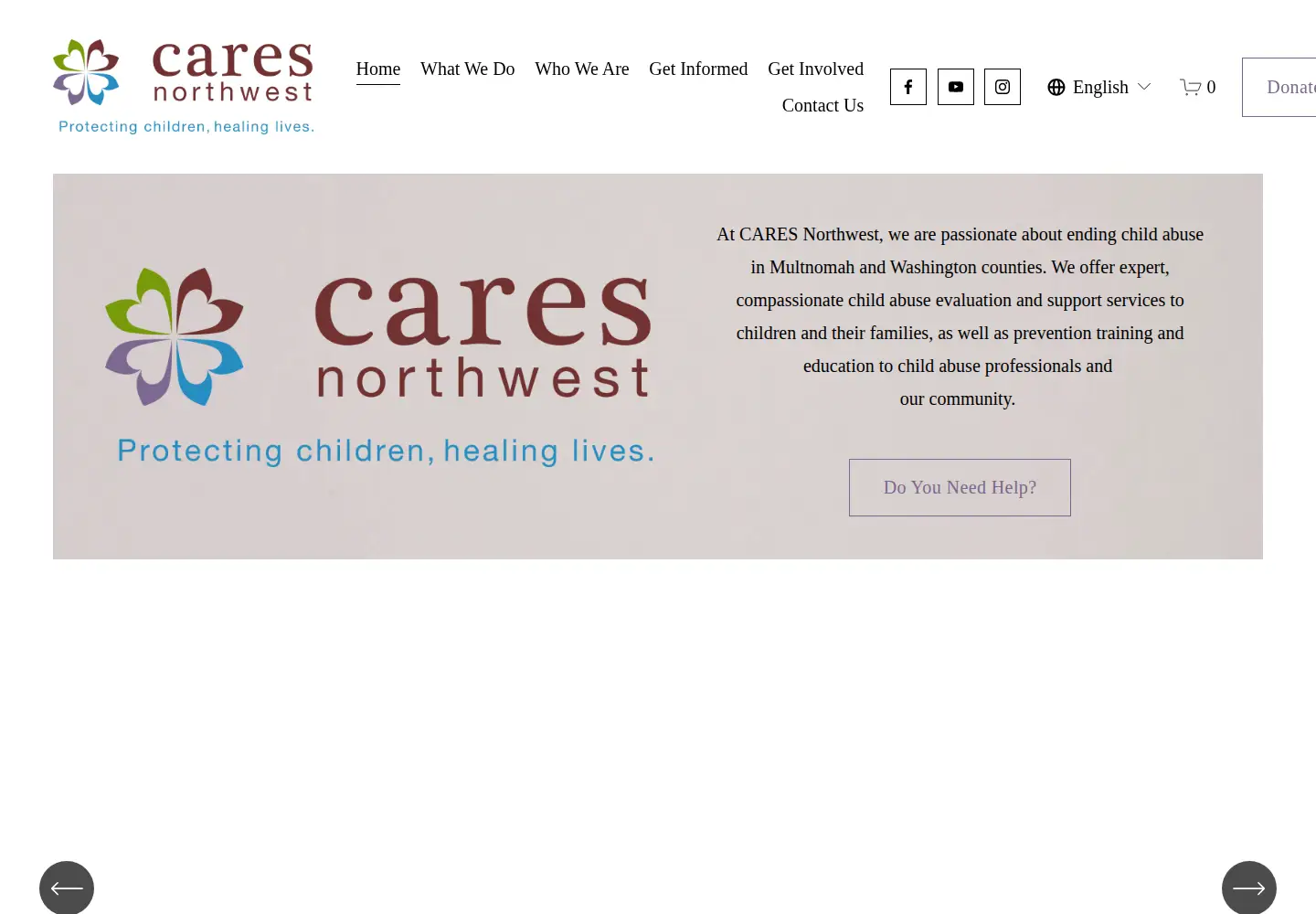 Screenshot of caresnw.org