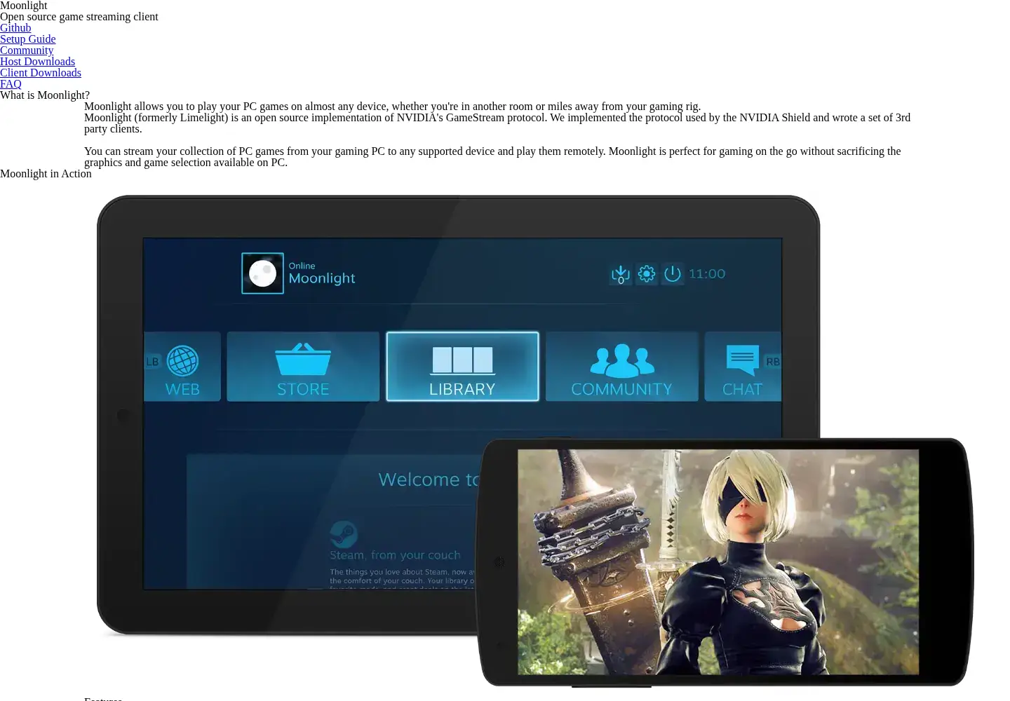 Screenshot of moonlight-stream.org