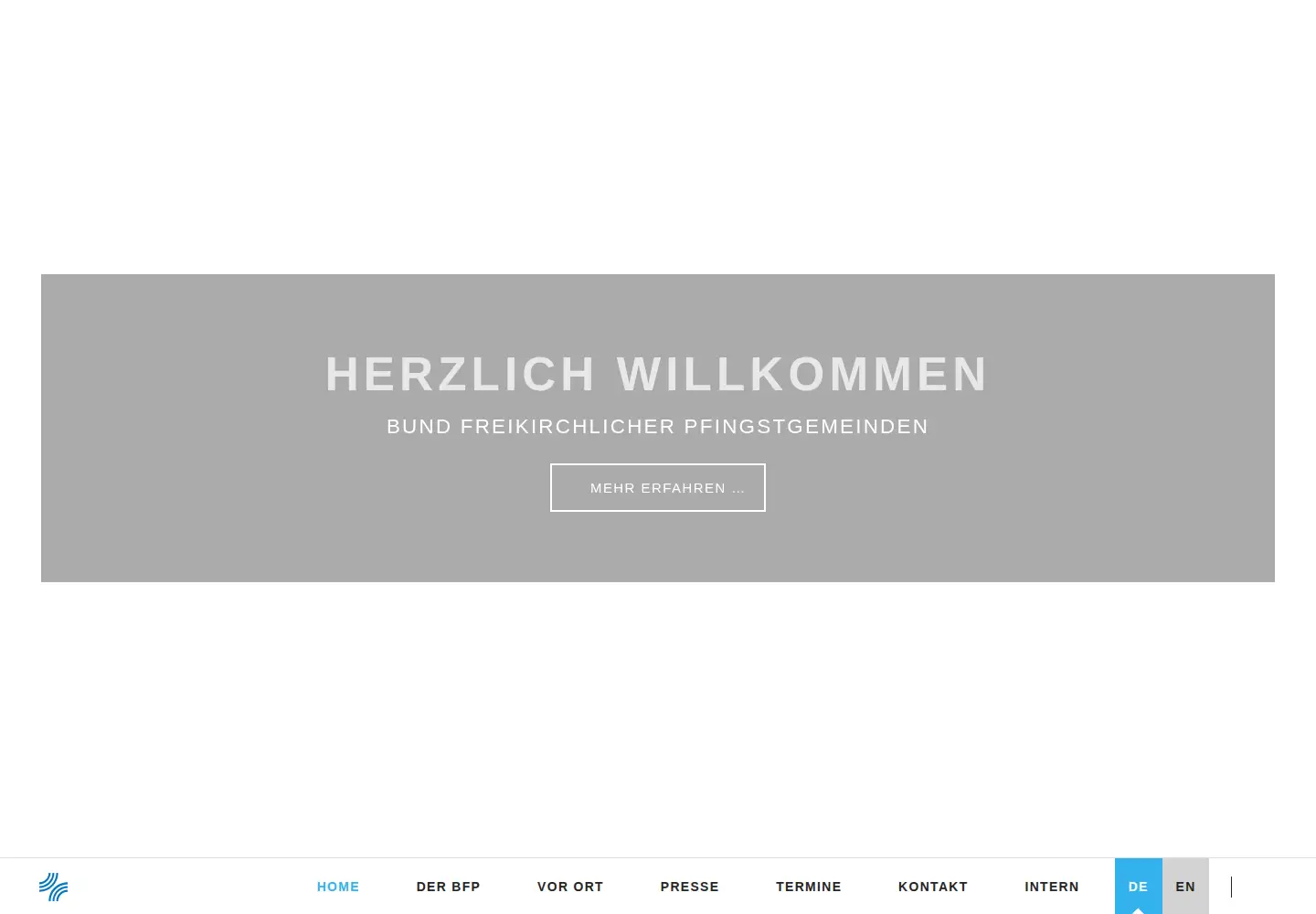 Captured homepage of bfp.de in the current scan