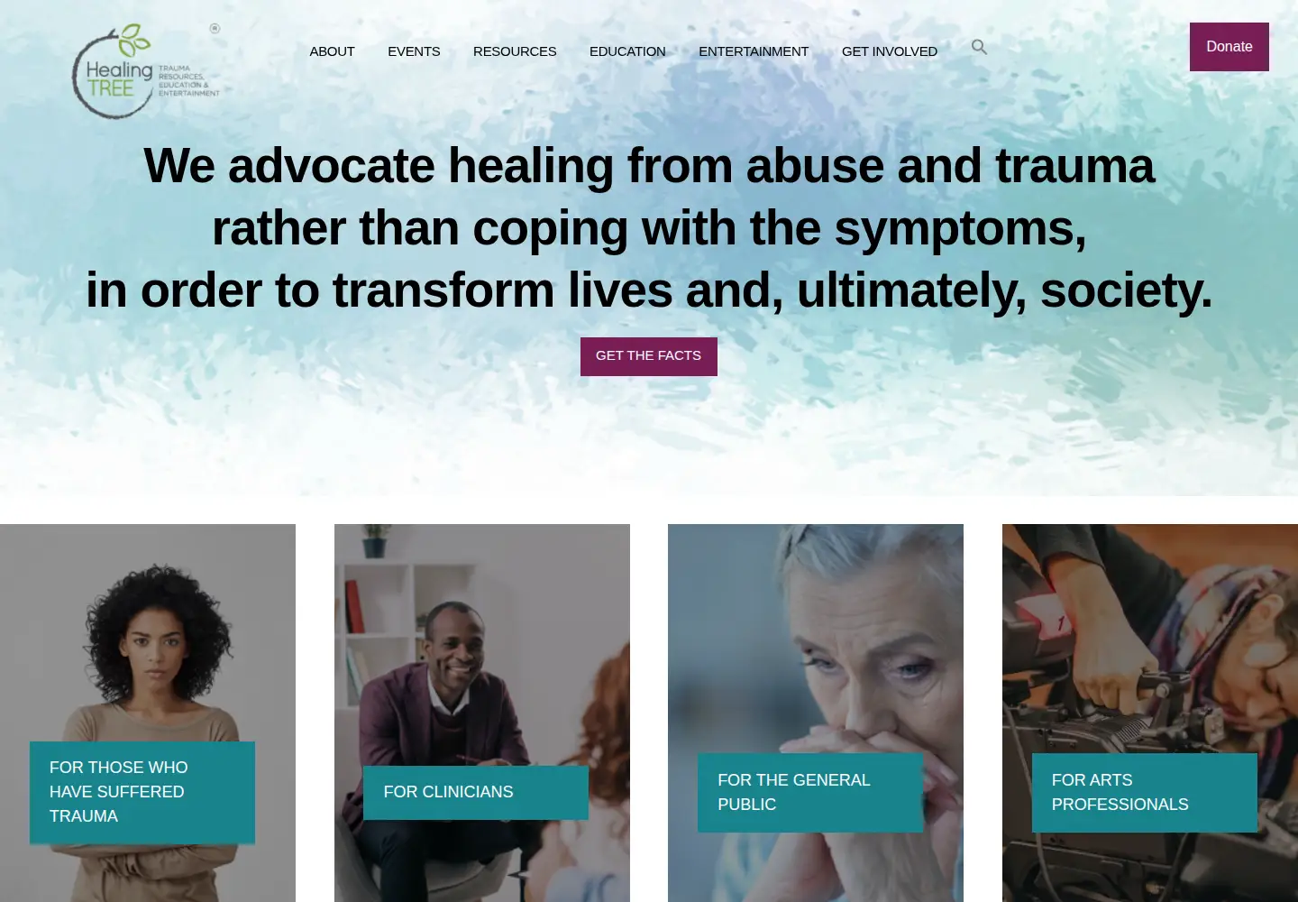 Screenshot of healingtreenonprofit.org