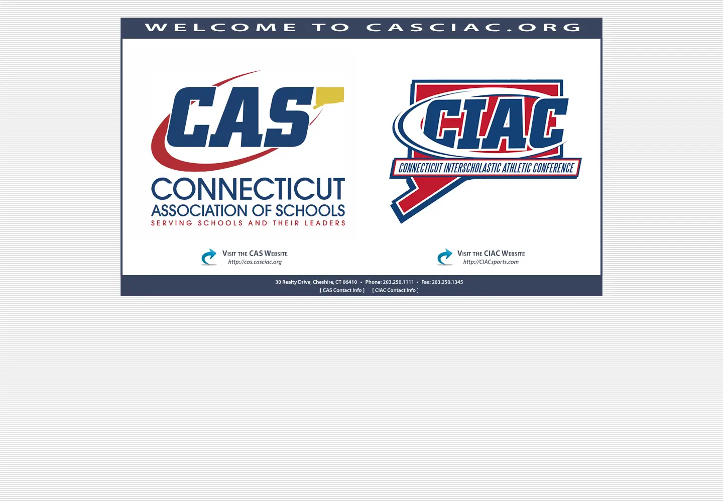 Screenshot of casciac.org