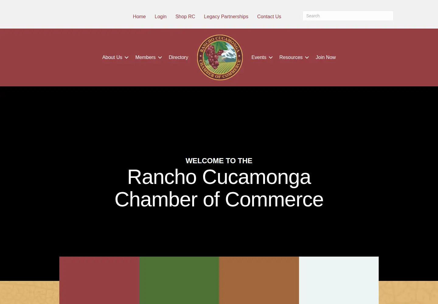 Captured homepage of ranchochamber.org in the current scan