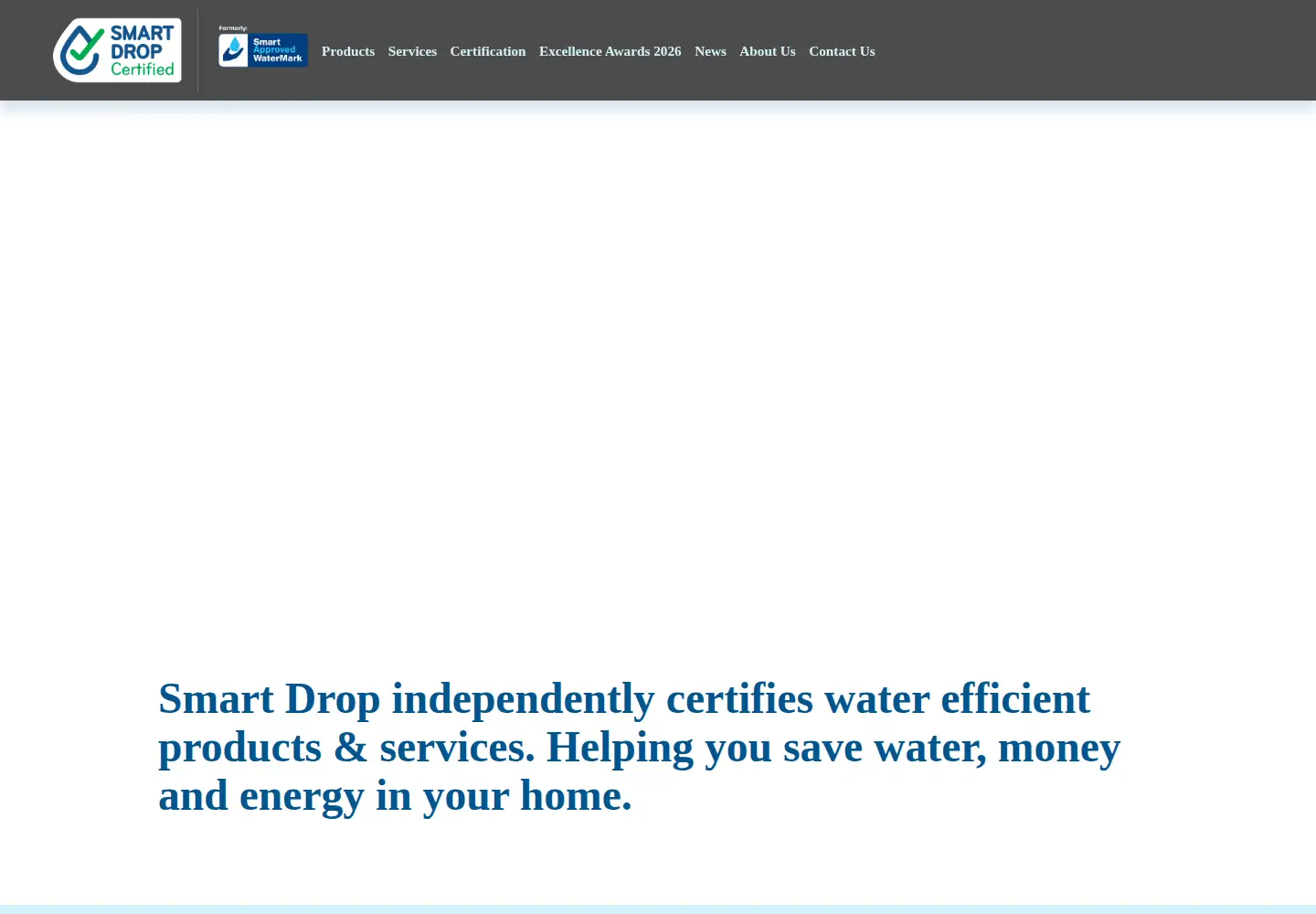 Captured homepage of smartwatermark.org in the current scan
