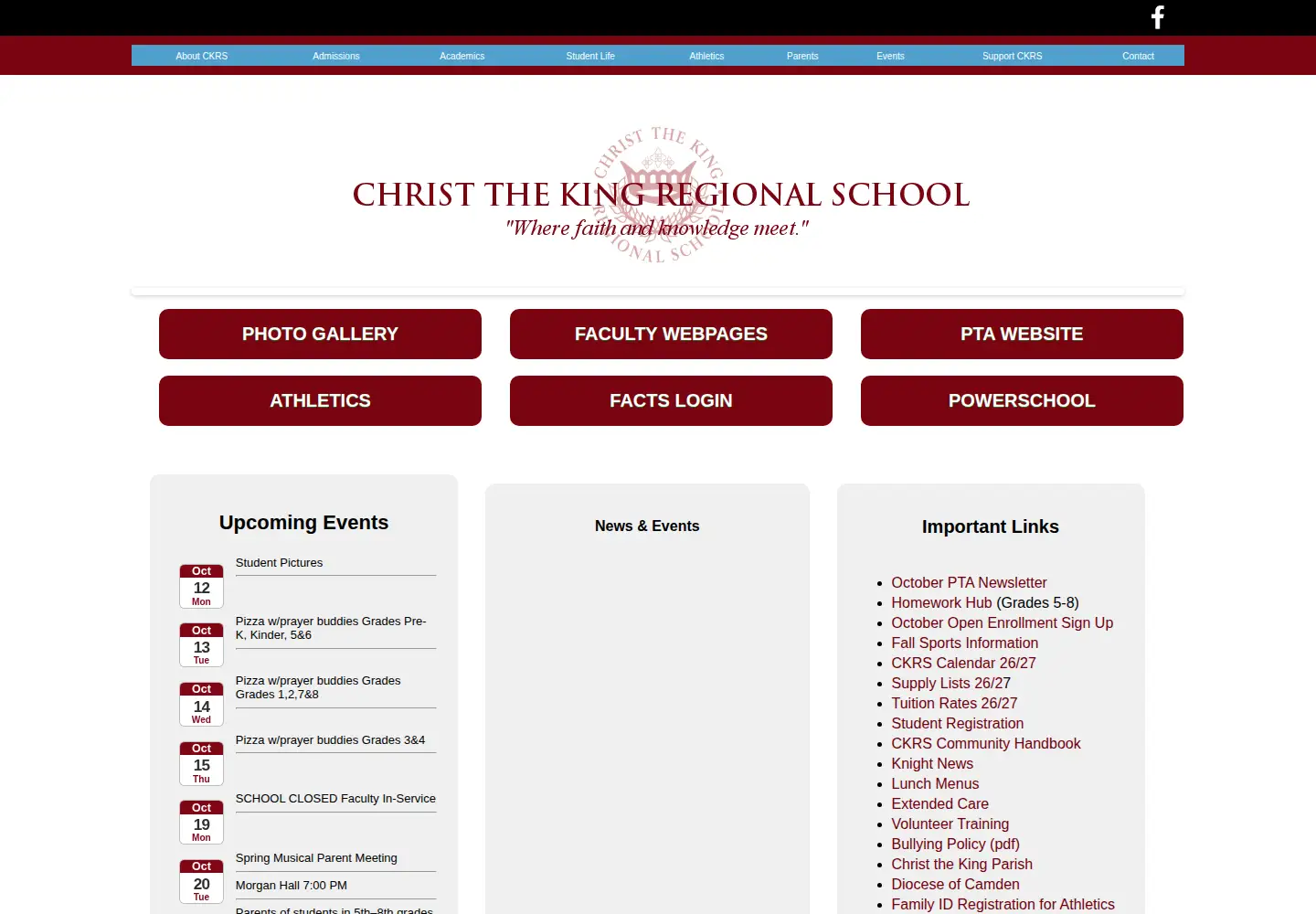 Captured homepage of ckrs.org in the current scan