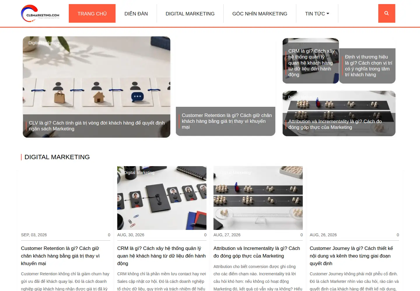 Screenshot of clbmarketing.com