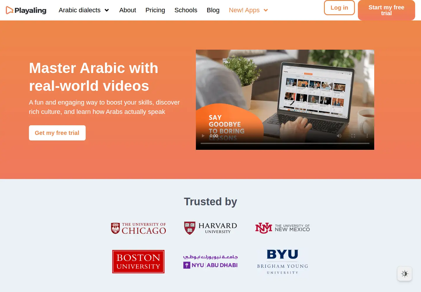 Screenshot of playaling.com