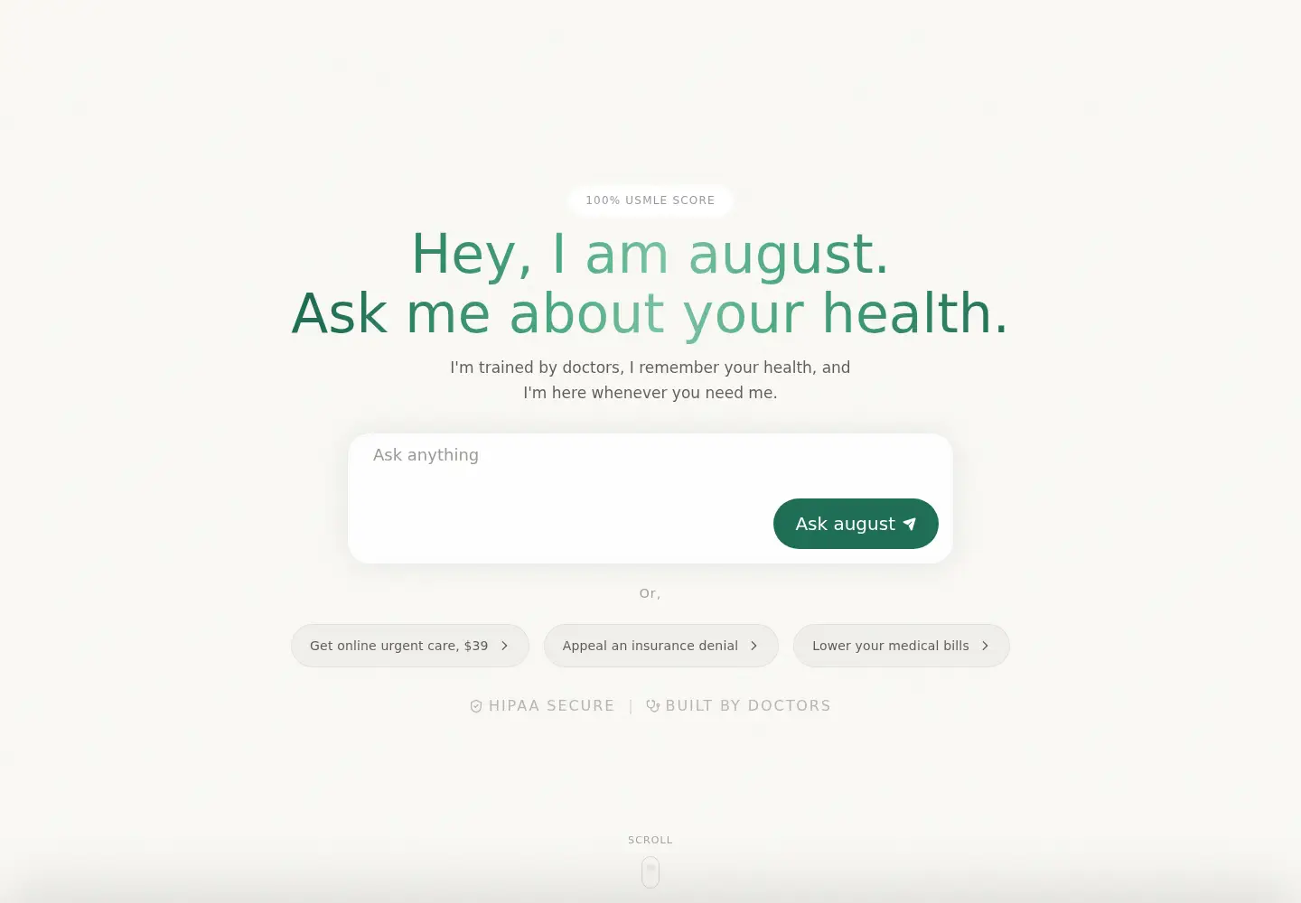 Screenshot of meetaugust.ai