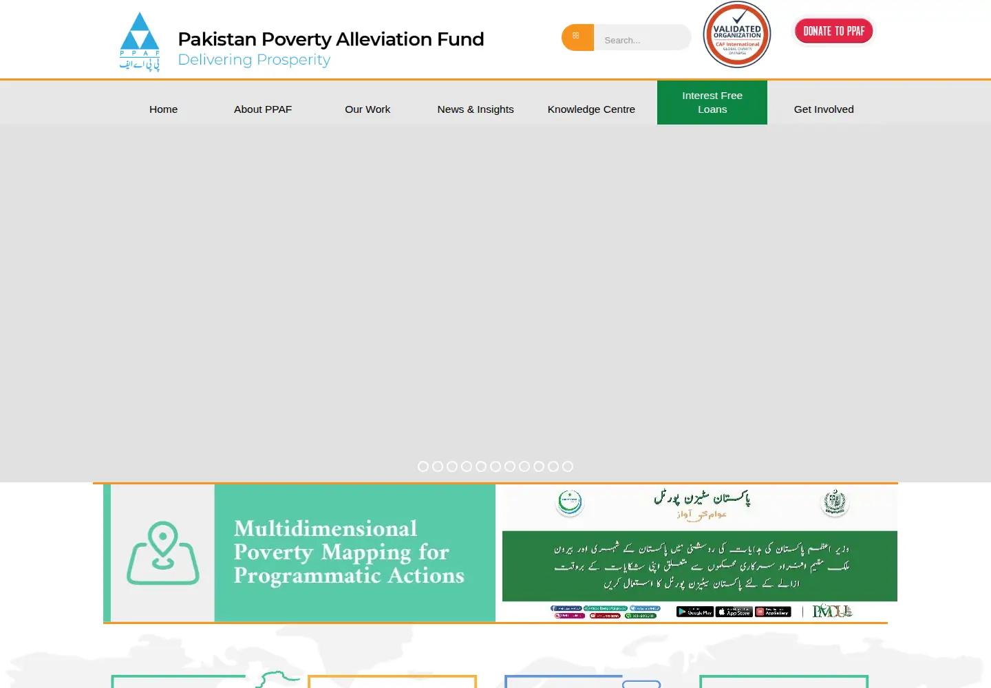 Screenshot of ppaf.org.pk