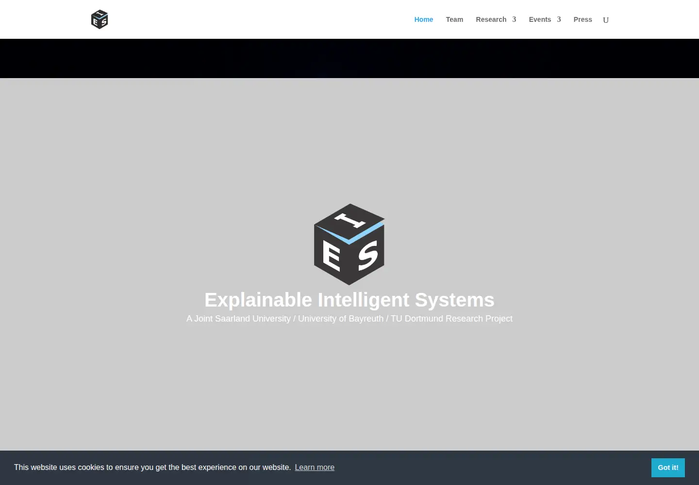 Screenshot of explainable-intelligent.systems