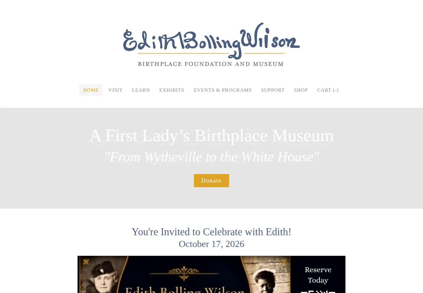 Screenshot of edithbollingwilson.org