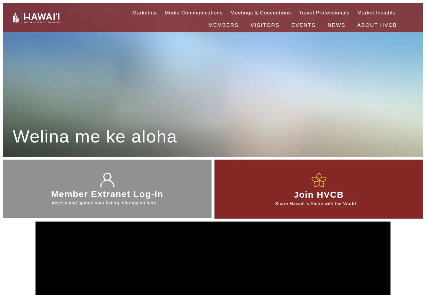 Screenshot of hvcb.org