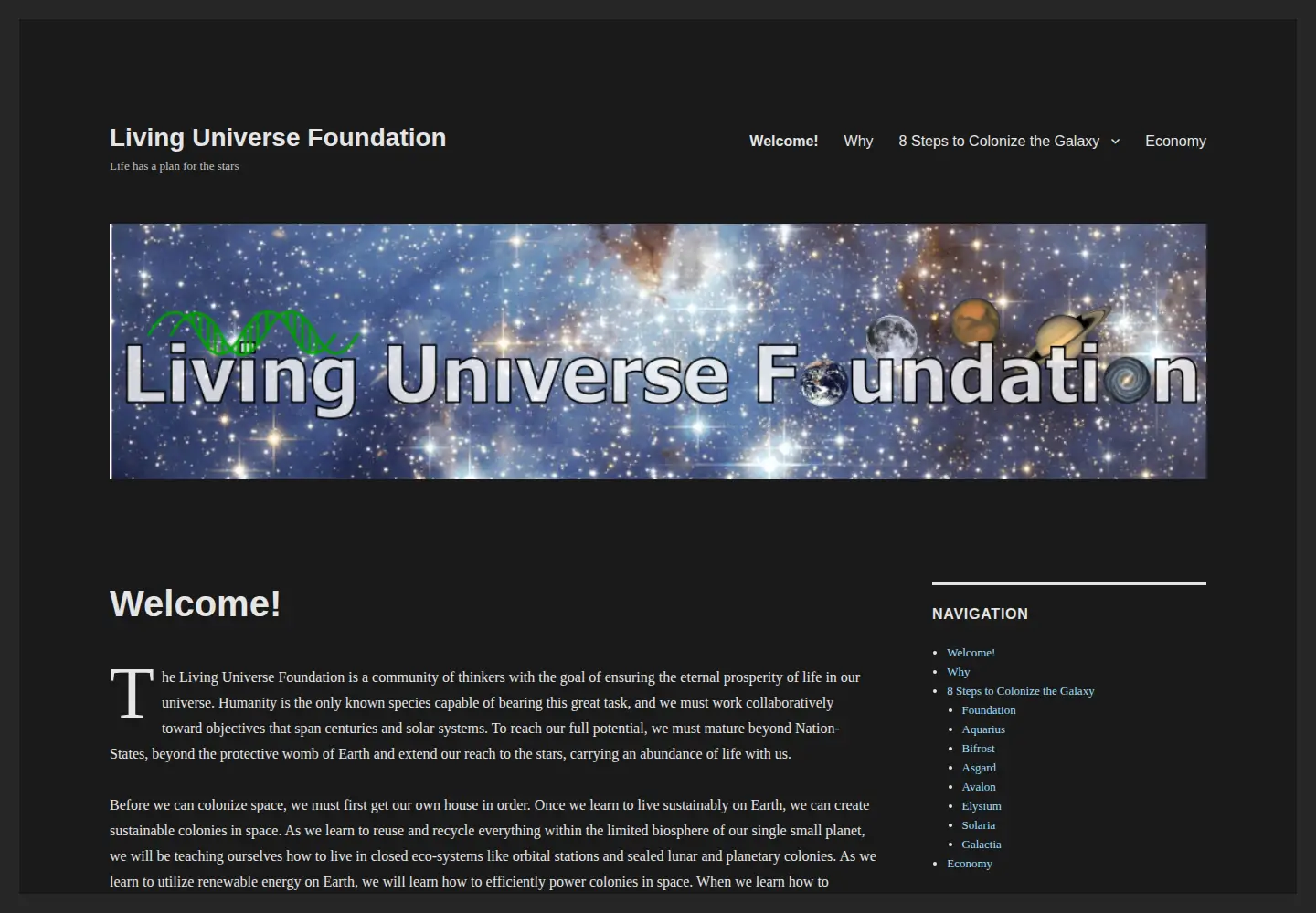Screenshot of luf.org