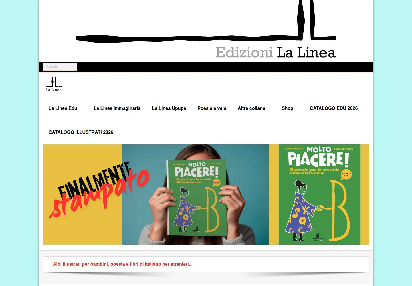 Screenshot of edizionilalinea.it