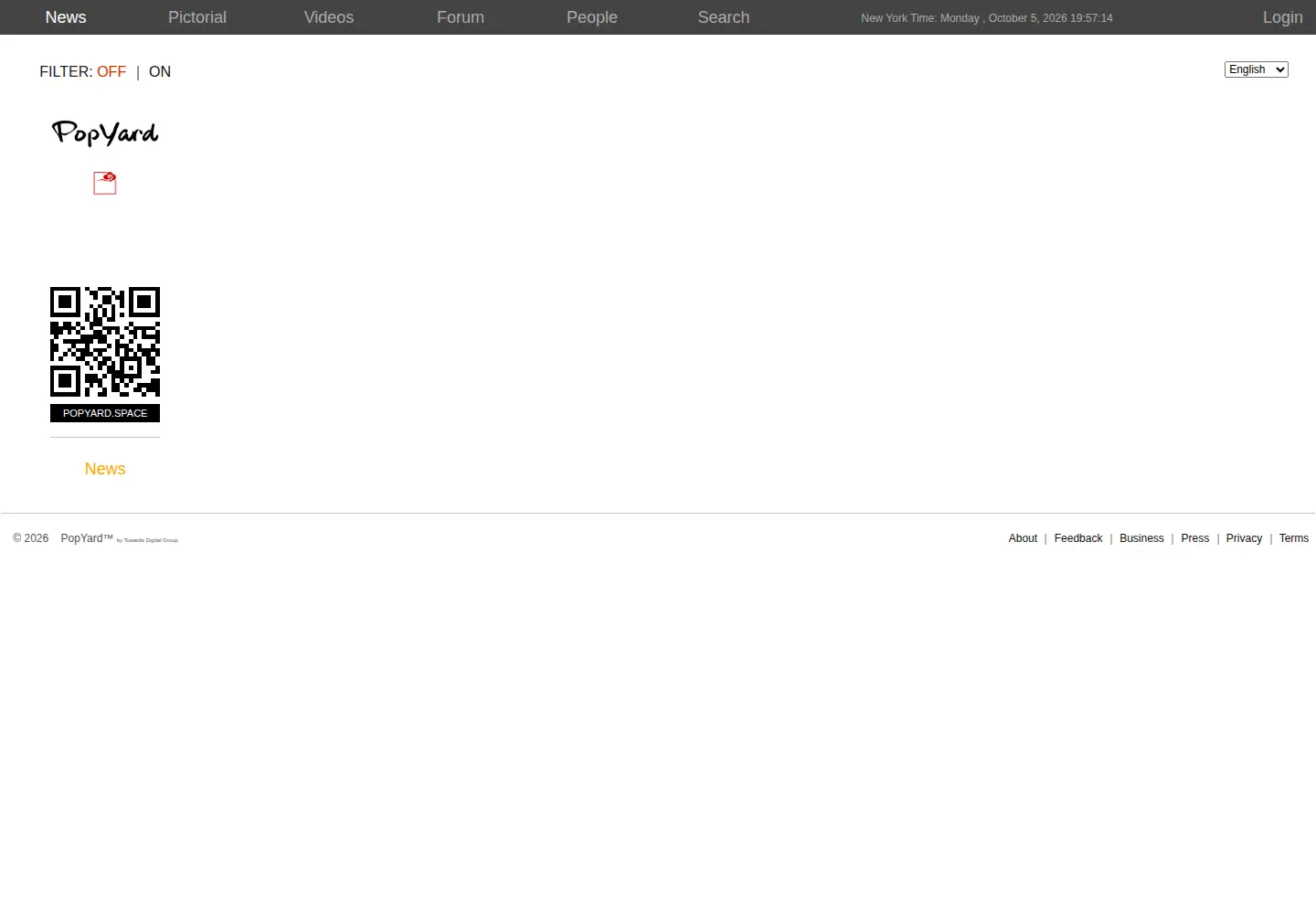 Screenshot of popyard.space