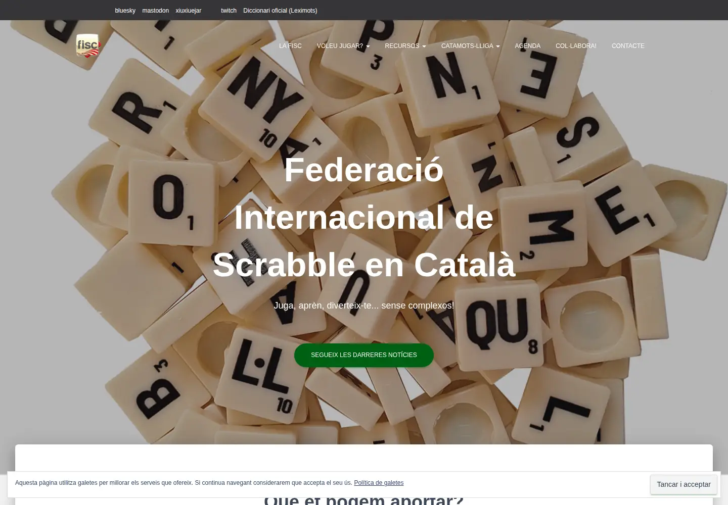 Captured homepage of fiscrabble.cat in the current scan
