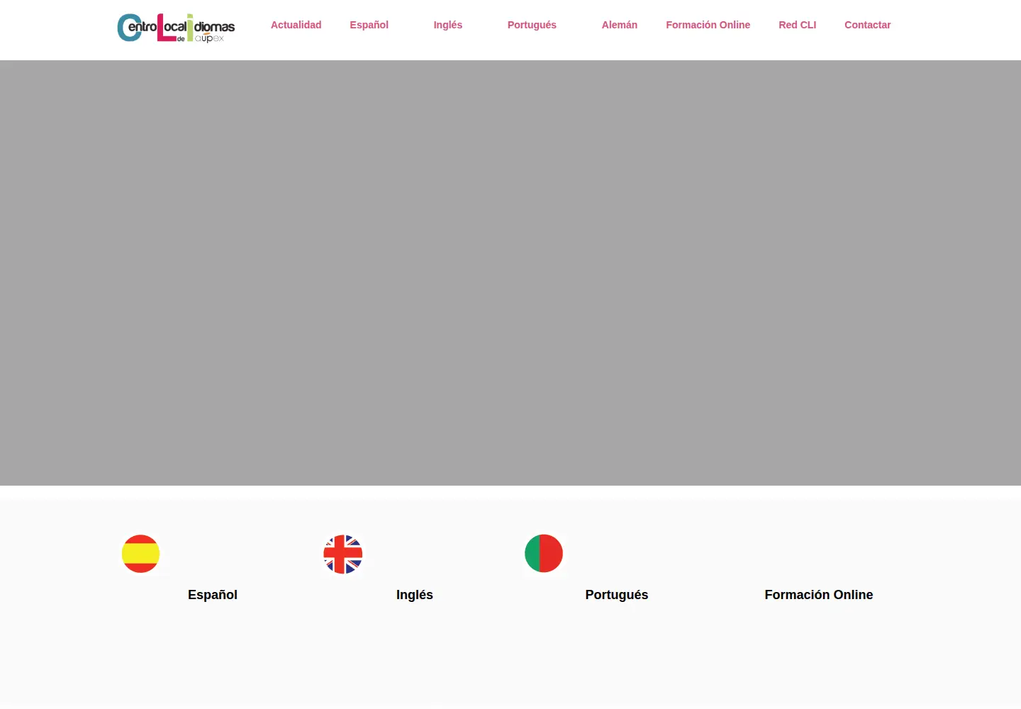 Screenshot of centrolocaldeidiomas.es