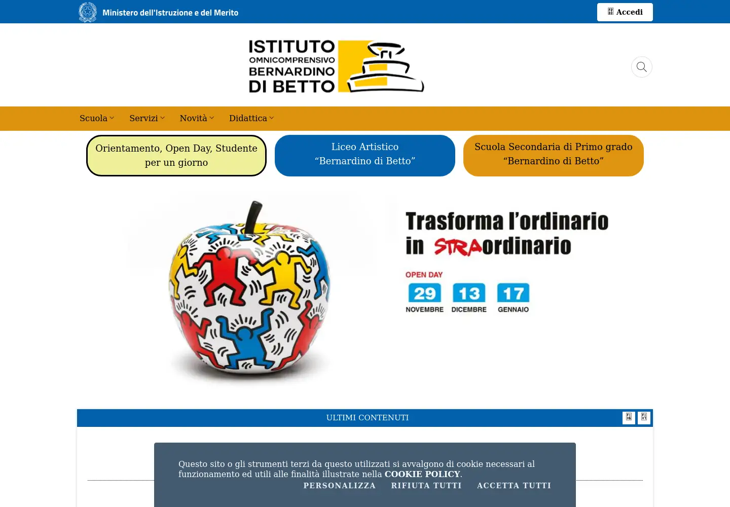 Screenshot of iodibetto.edu.it