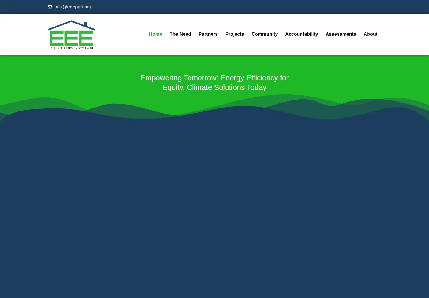 Captured homepage of eeepgh.org in the current scan