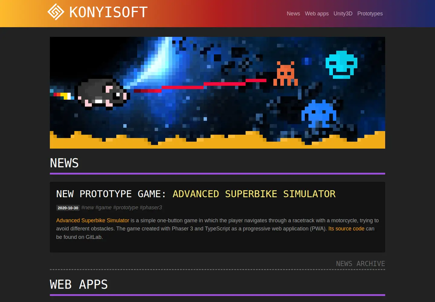Screenshot of konyisoft.eu