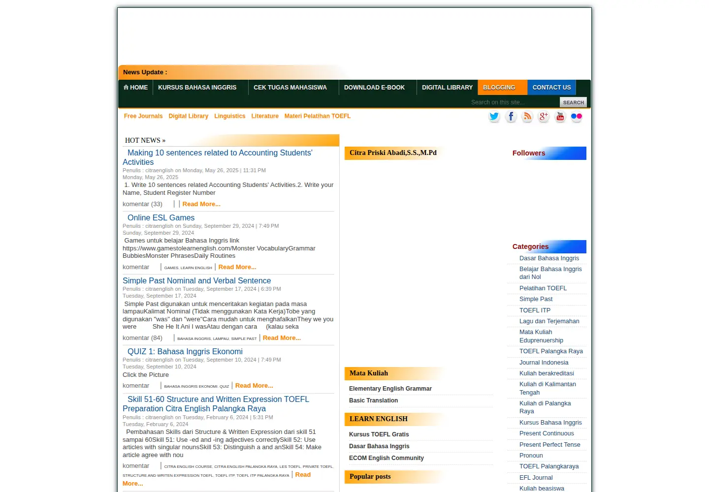 Screenshot of citraenglish.my.id