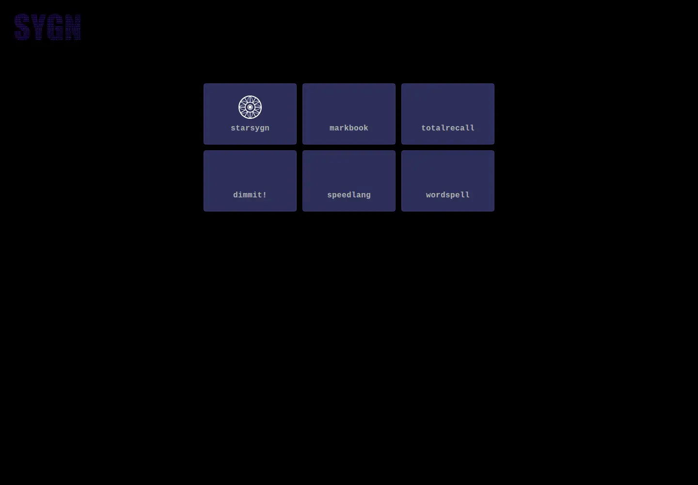 Screenshot of sygn.net