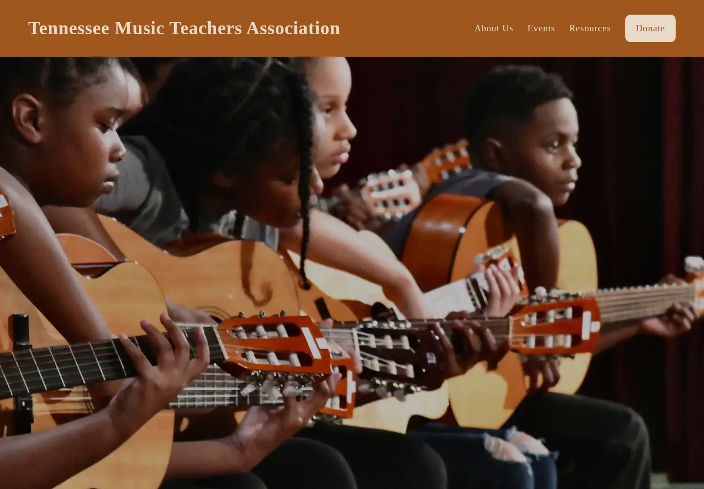 Captured homepage of tnmta.org in the current scan