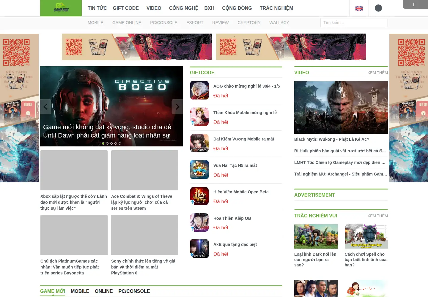 Screenshot of gamehub.vn