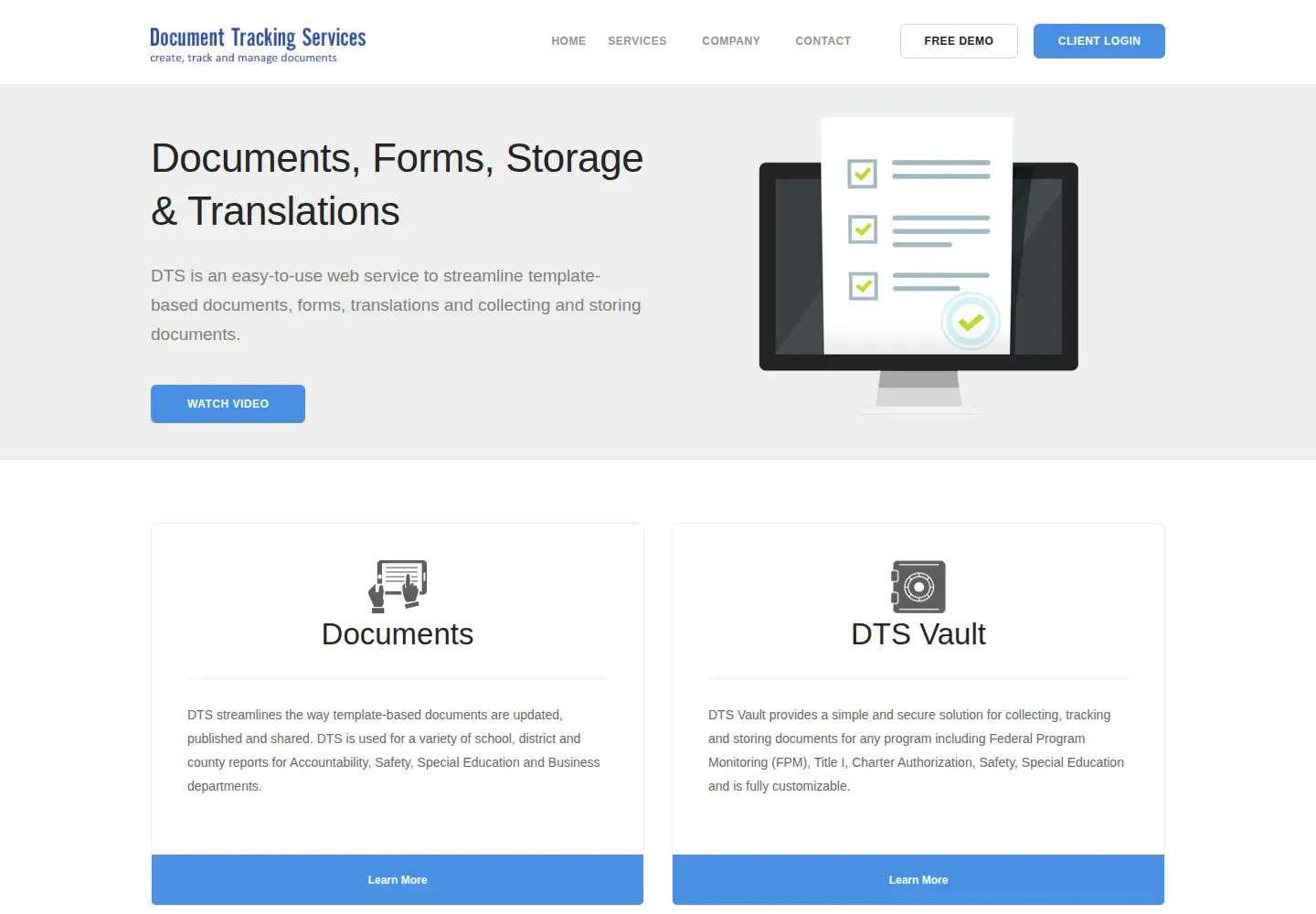 Screenshot of doc-tracking.com
