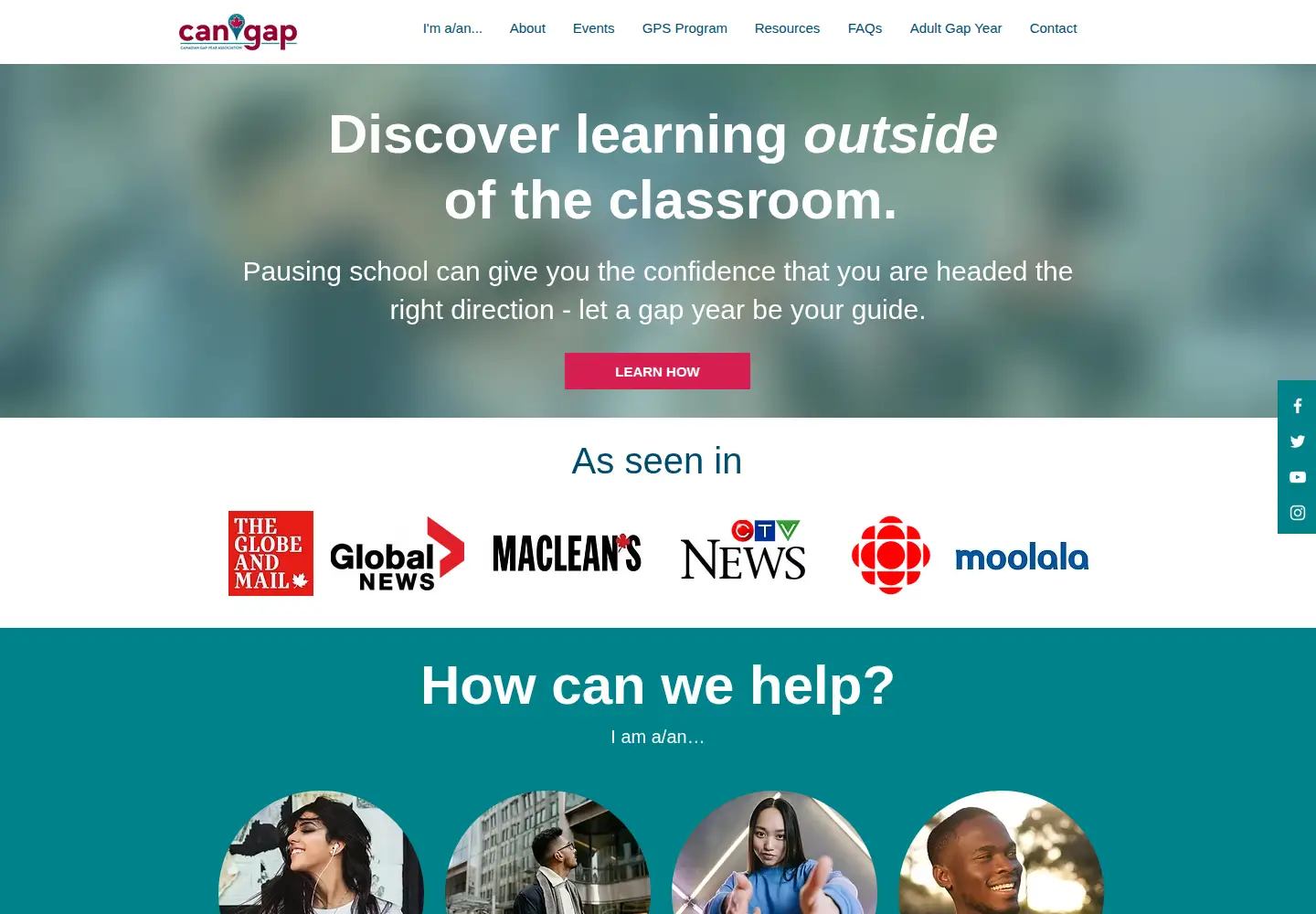 Screenshot of cangap.ca