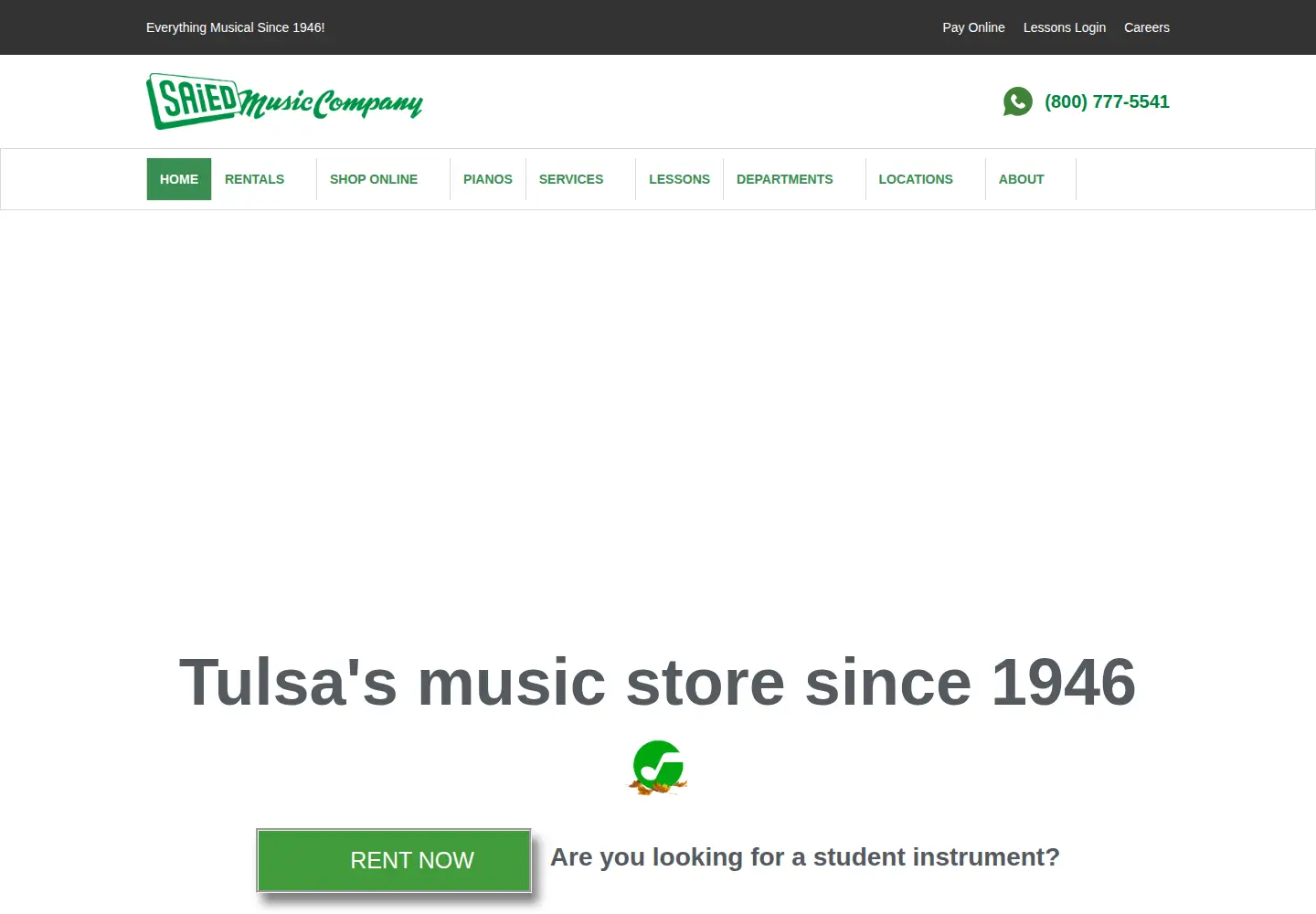 Screenshot of saiedmusic.com