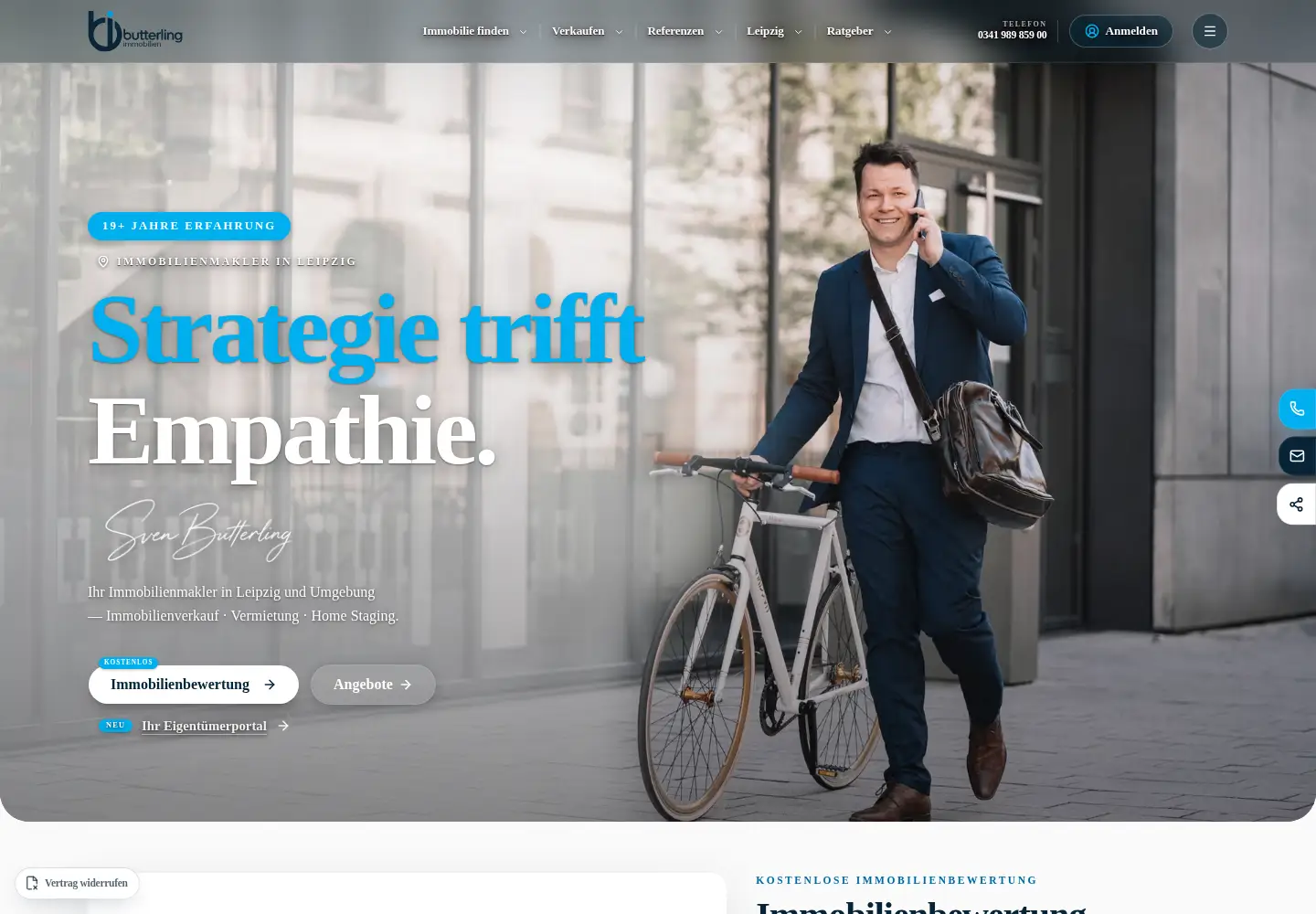 Screenshot of butterling-immobilien.de