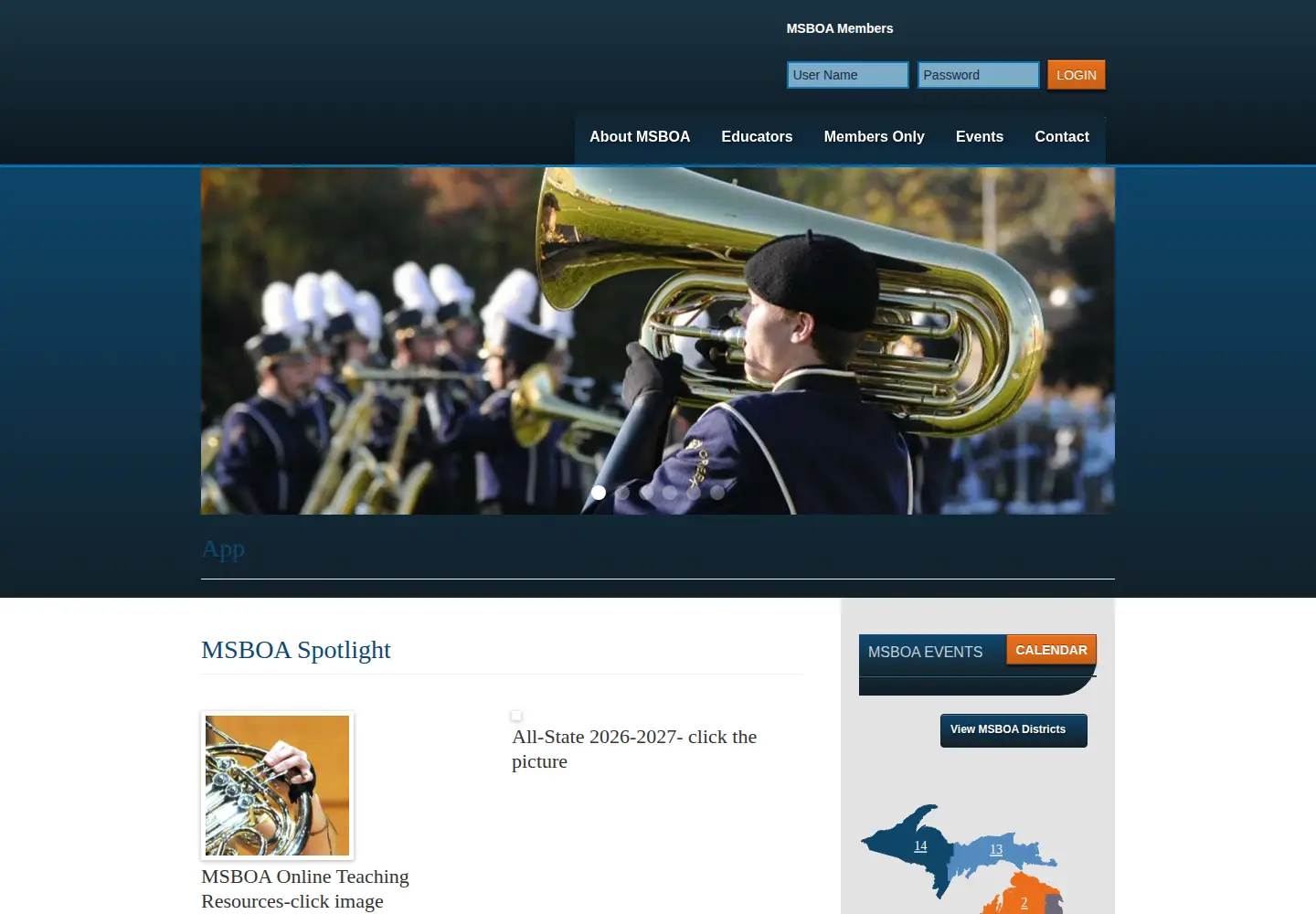 Screenshot of msboa.org